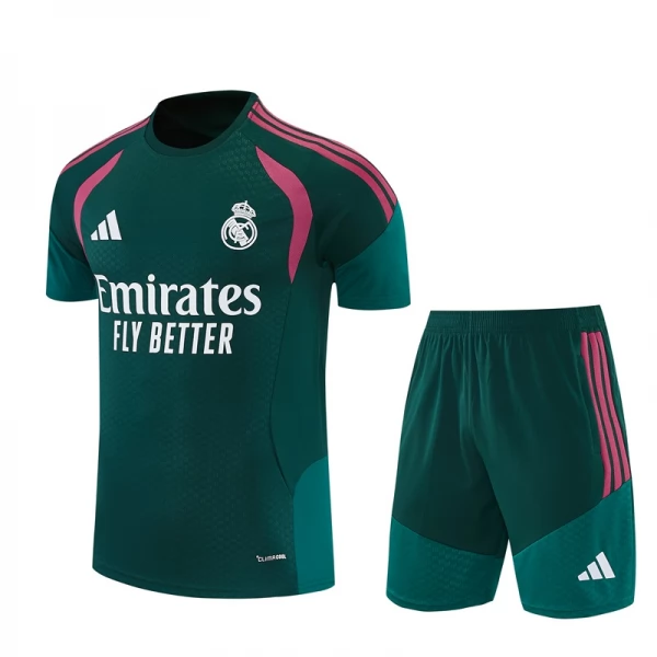 Tuta(Maglia+Shorts) Real Madrid 2026/27 Verde Rosso Tuta(Maglia+Shorts) Real Madrid 2026/27 Verde Rosso