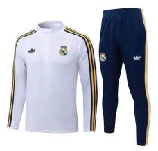 Tuta Real Madrid Bambino 2026/27 - 1-4 Zip Bianco