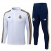 Tuta Real Madrid Bambino 2026/27 - 1-4 Zip Bianco