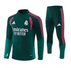 Tuta Real Madrid Bambino 2026/27 - 1-4 Zip Verde Rosso