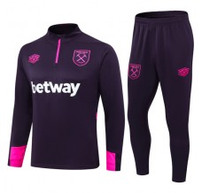 West Ham United FC Tute Felpe da Allenamento 2024/25 - 1-4 Zip Viola