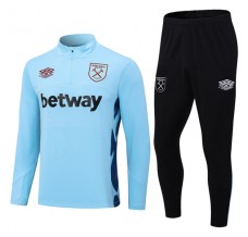 West Ham United Tute Felpe da Allenamento 2023/24 - 1-4 Zip Blu